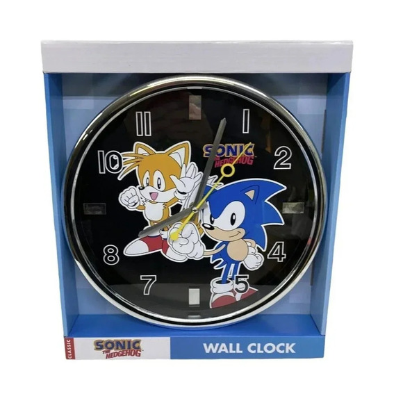 Sonic The Hedgehog & Tails Wall Clock Kids Room Gaming Decor - Picture 8 of 8
